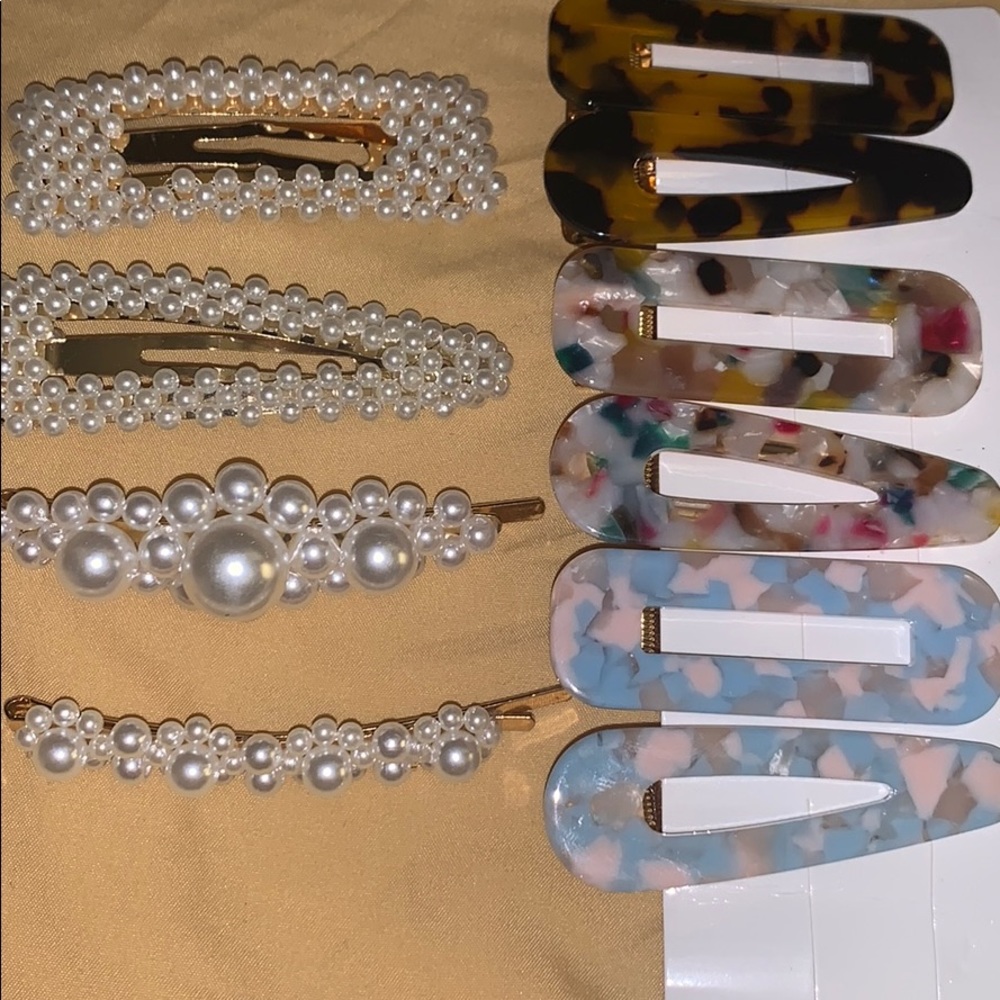 10 hair clips barrettes